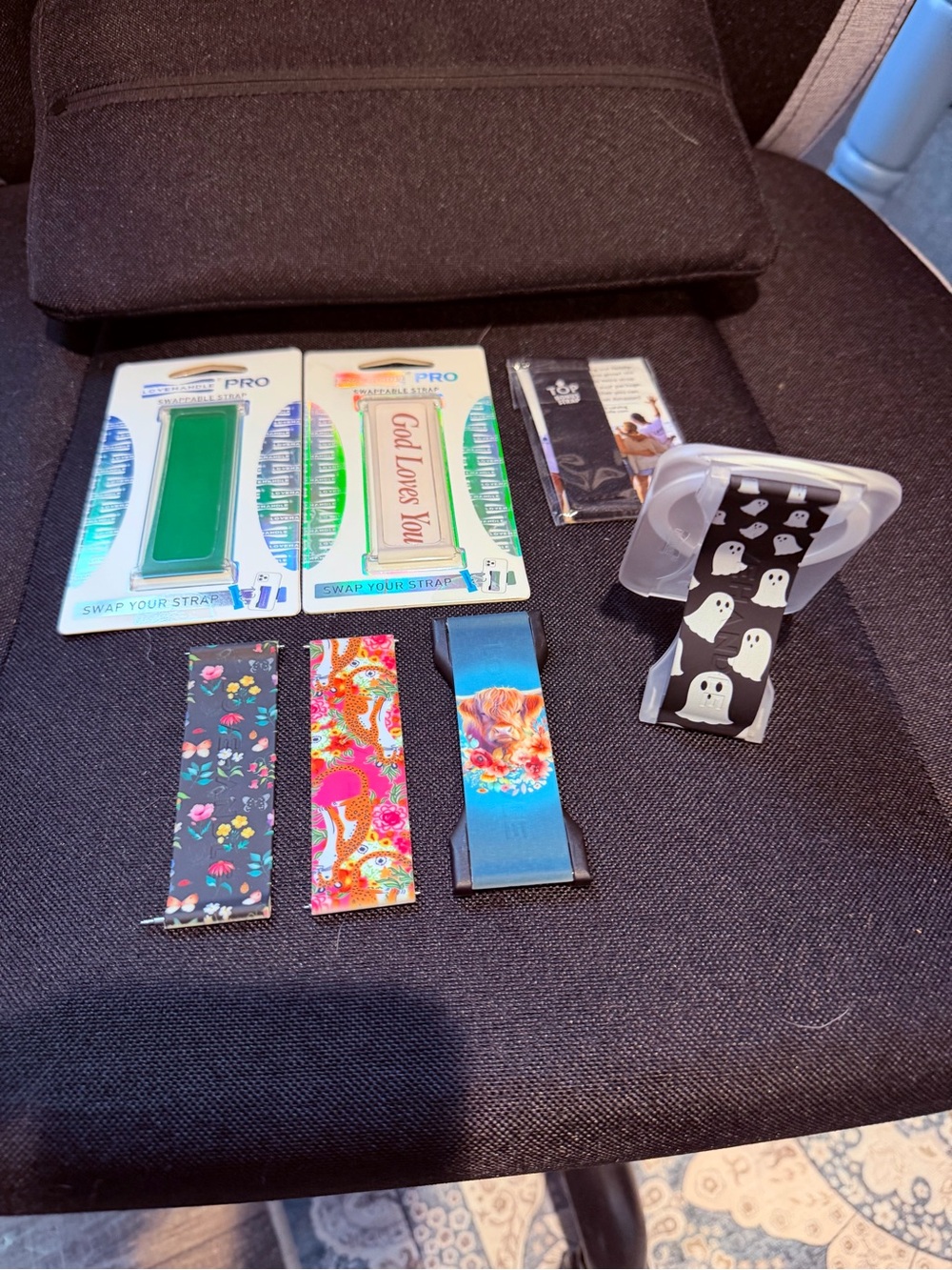 Interchangeable Phone Strap Bands – Ghost, Floral & Blue Designs